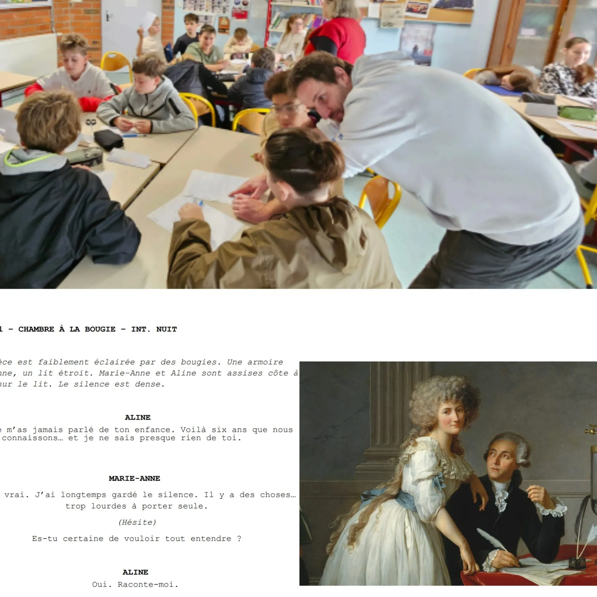 Scénario et cinéma au collège dans deux classes du Pas-de-Calais