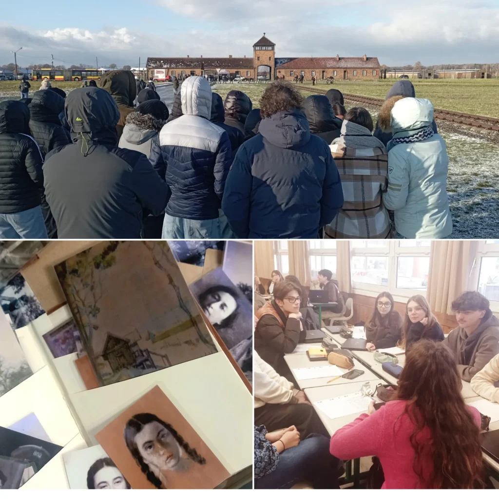 Les lycéens du projet "Encrages - Mémoires d’Auschwitz" ont visité le camp d'Auschwitz-Birkenau